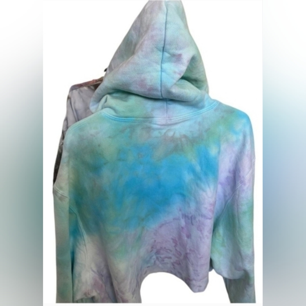 3/Set Of THREE Colorful Tie-Dye Cropped Champion Hoodies - Picture 15 of 16
